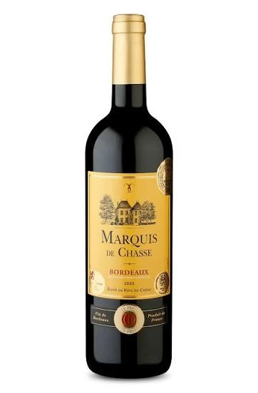 Vinho Francês Marquis de Chasse AOP Bourdeaux Rouge 750 ml